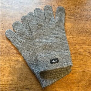 UGG Men's Charcoal Knit Gloves